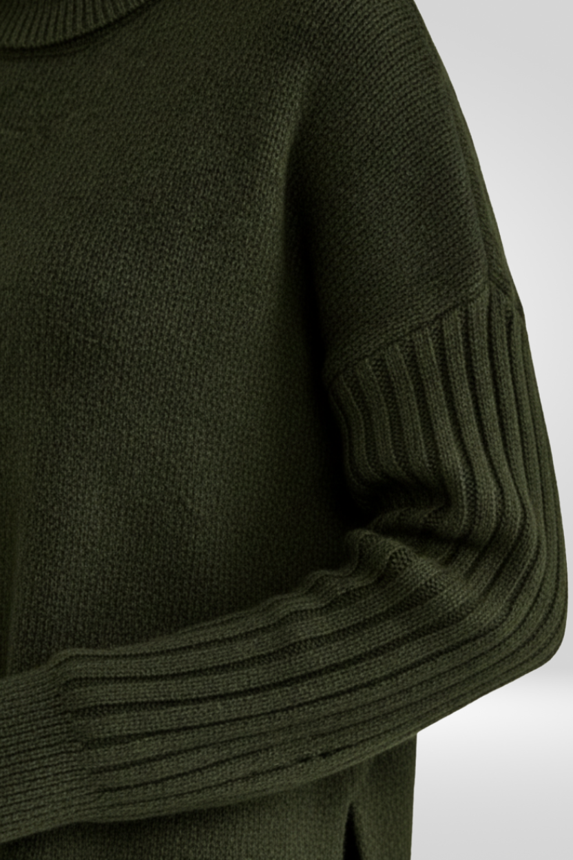 CHIC RELAXED TURTLENECK SWEATER FOR WOMEN