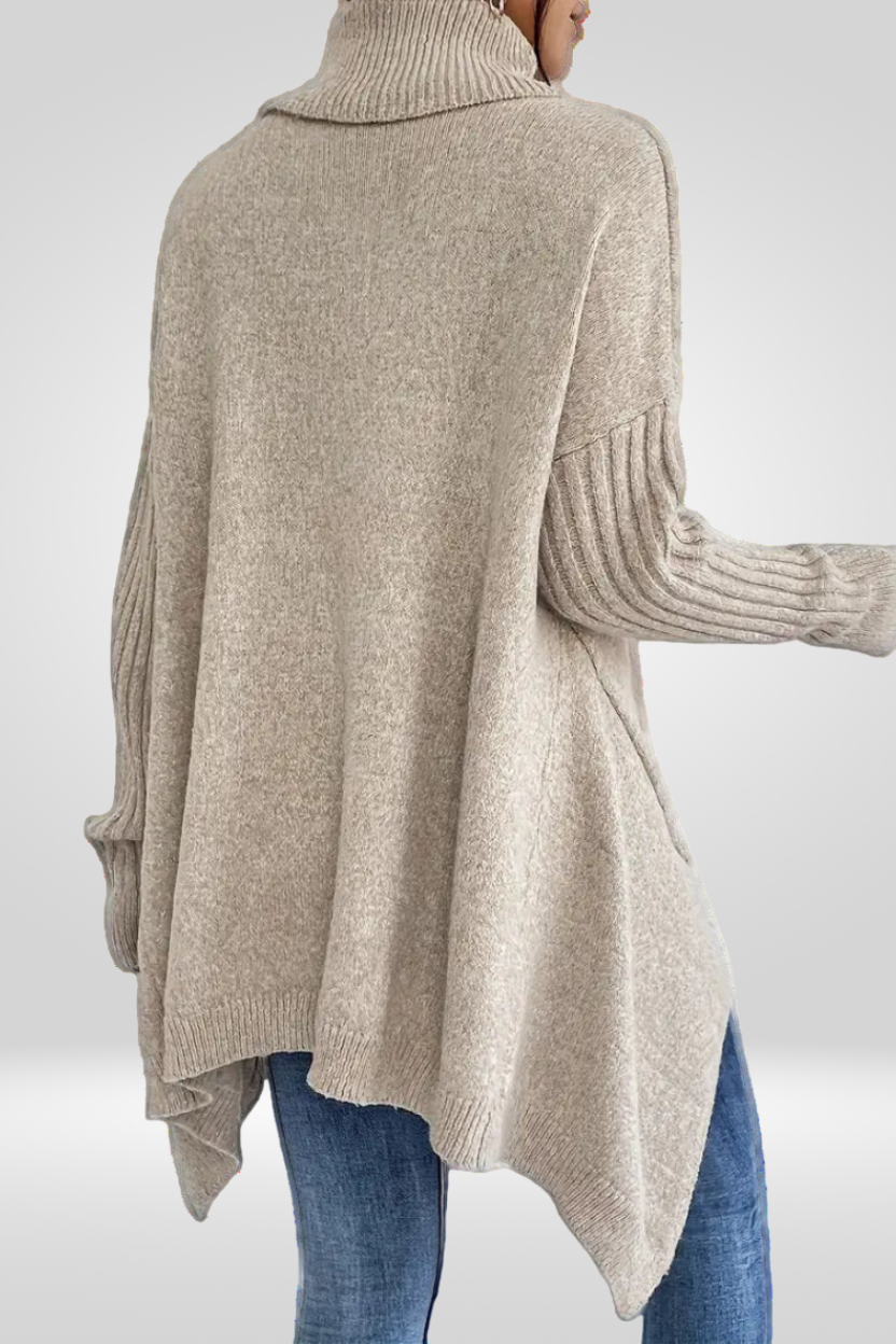 CHIC RELAXED TURTLENECK SWEATER FOR WOMEN