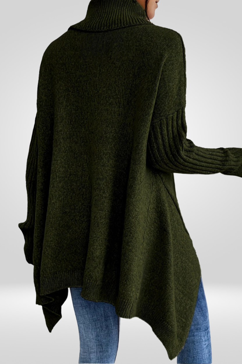 CHIC RELAXED TURTLENECK SWEATER FOR WOMEN