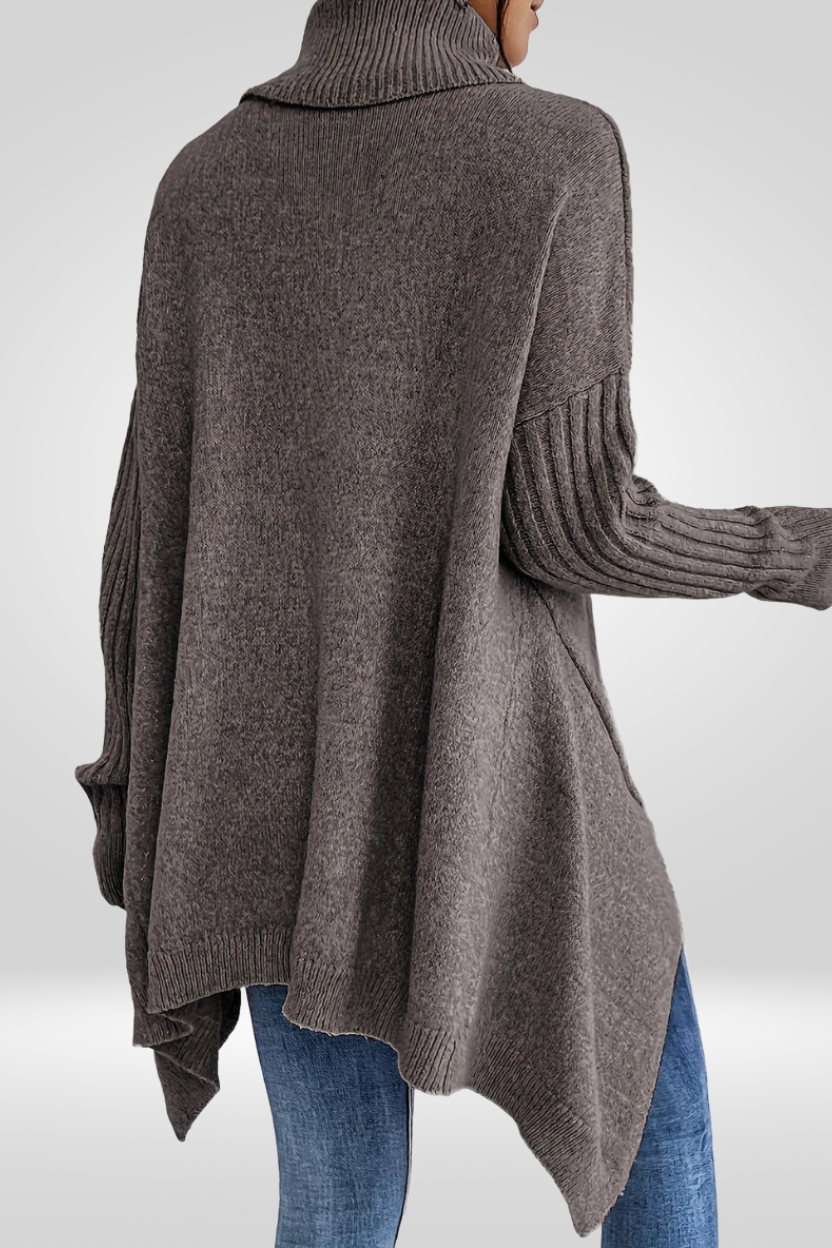 CHIC RELAXED TURTLENECK SWEATER FOR WOMEN