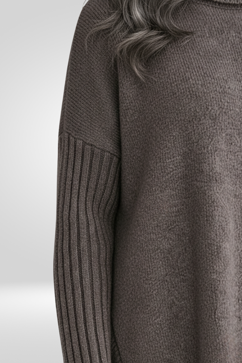 CHIC RELAXED TURTLENECK SWEATER FOR WOMEN