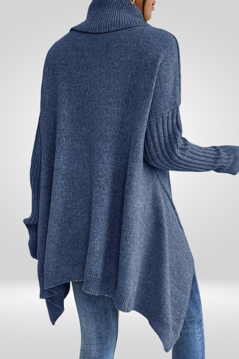 CHIC RELAXED TURTLENECK SWEATER FOR WOMEN