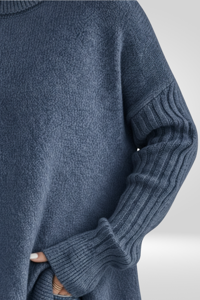 CHIC RELAXED TURTLENECK SWEATER FOR WOMEN