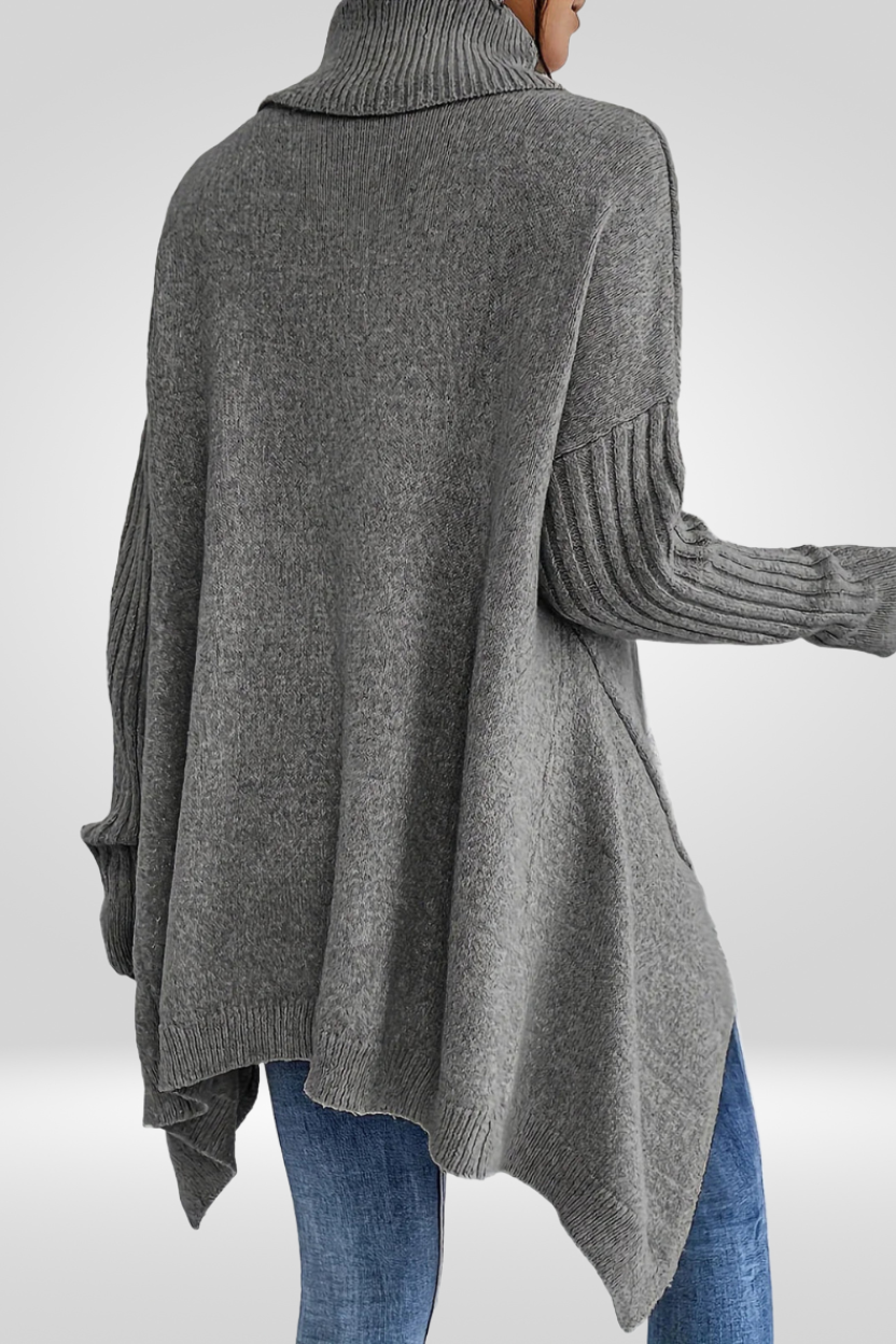 CHIC RELAXED TURTLENECK SWEATER FOR WOMEN