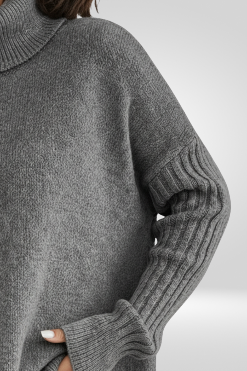 CHIC RELAXED TURTLENECK SWEATER FOR WOMEN