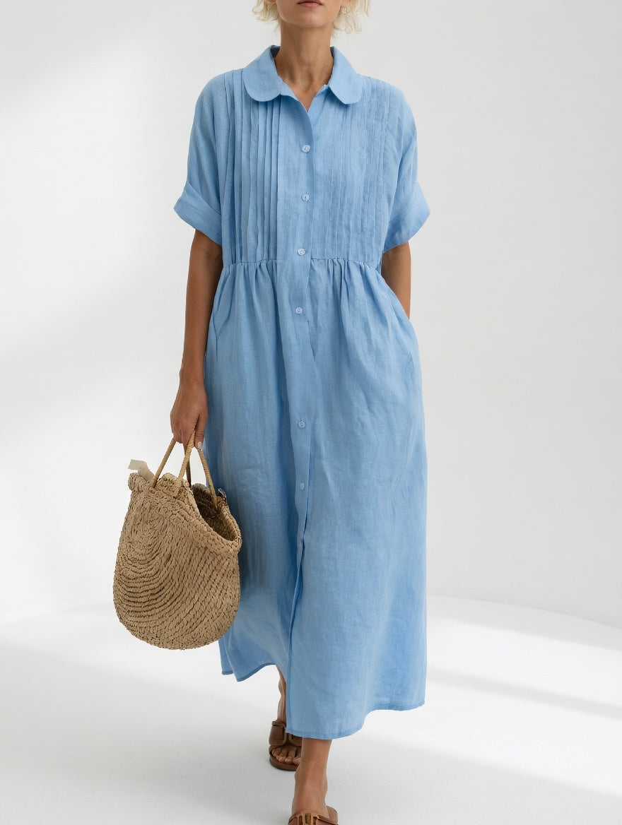 COTTON SHIRT DRESS FOR WOMEN