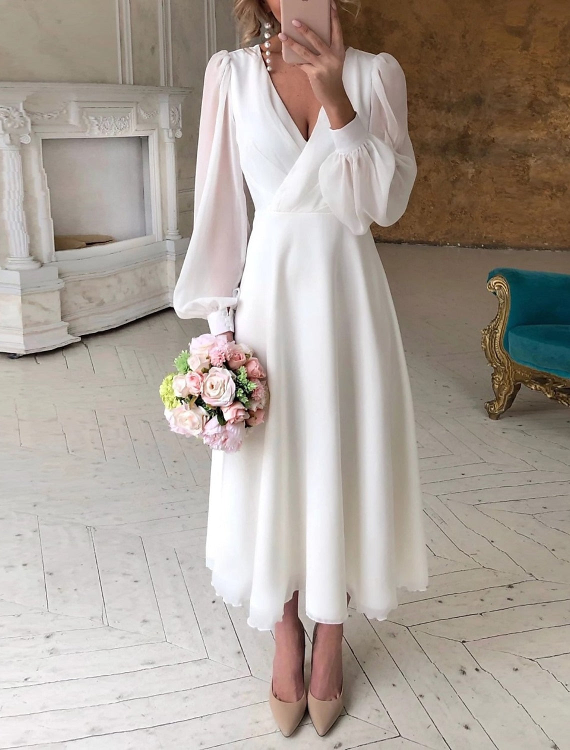 CLASSIC LONG SLEEVE DRESS FOR WOMEN