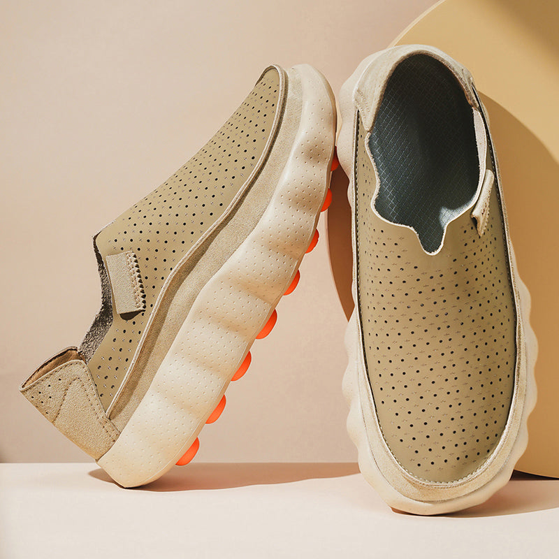 PERFORATED SUPPORT LOAFERS FOR WOMEN
