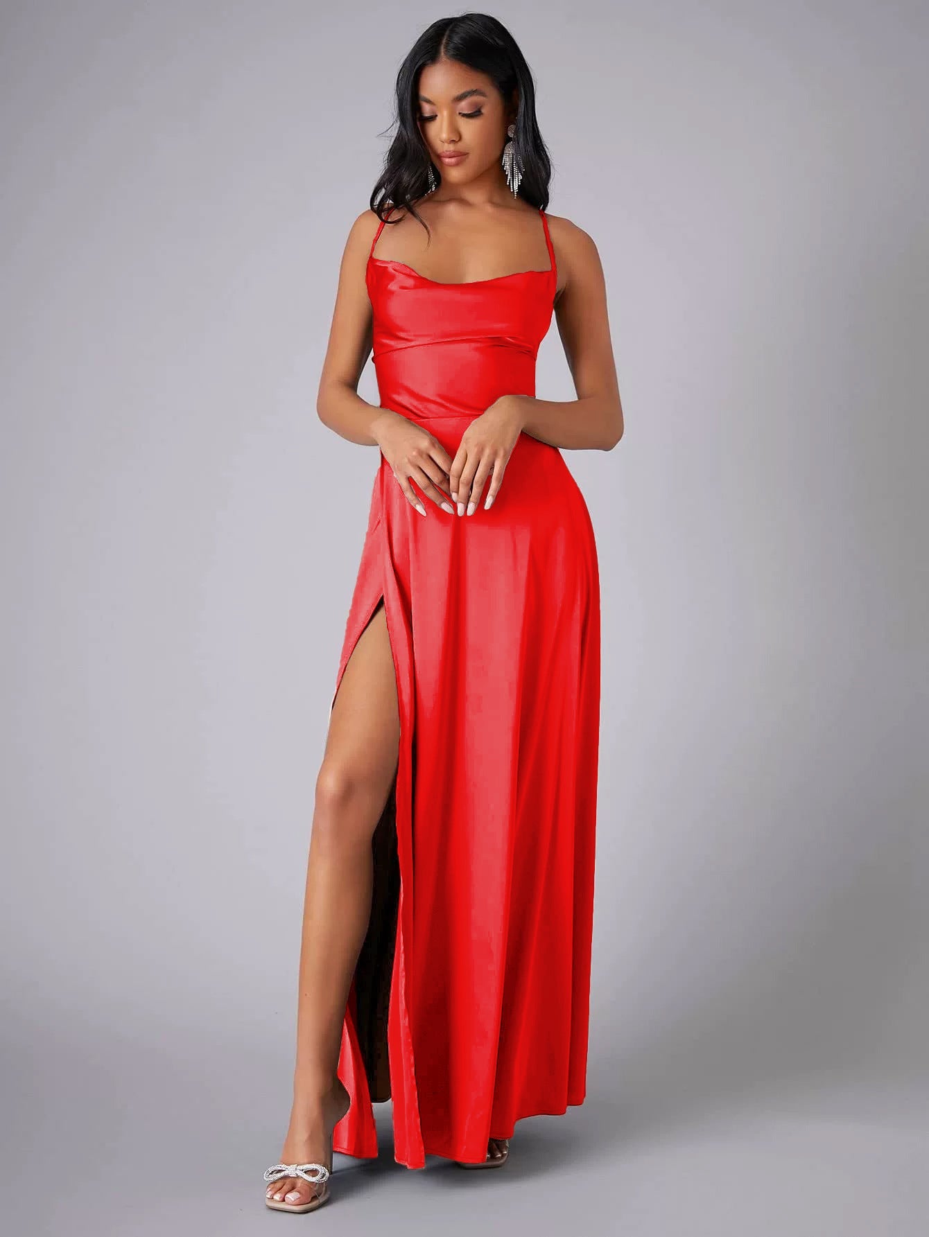 SILK BLEND MAXI DRESS FOR WOMEN