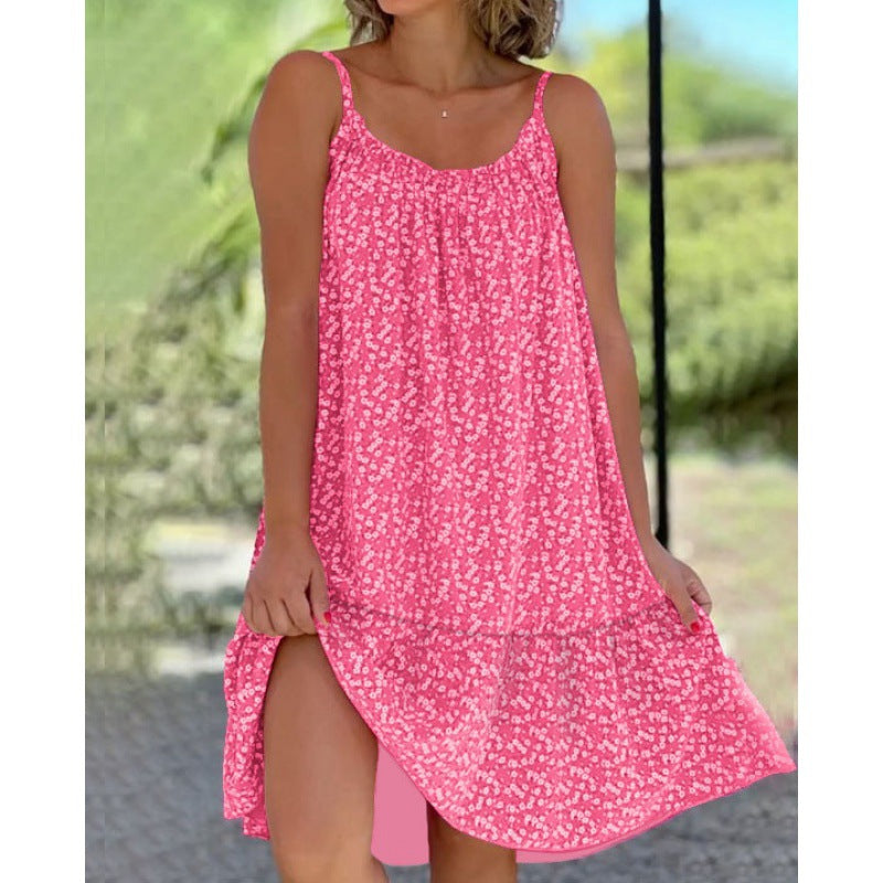 LINEN BLEND WRAP DRESS FOR WOMEN