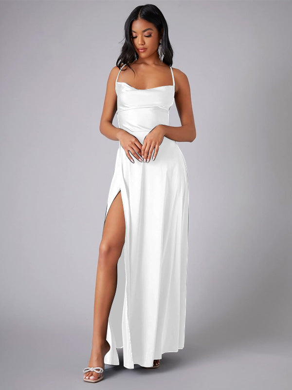SILK BLEND MAXI DRESS FOR WOMEN