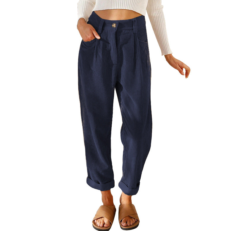CORDUROY TROUSERS FOR WOMEN
