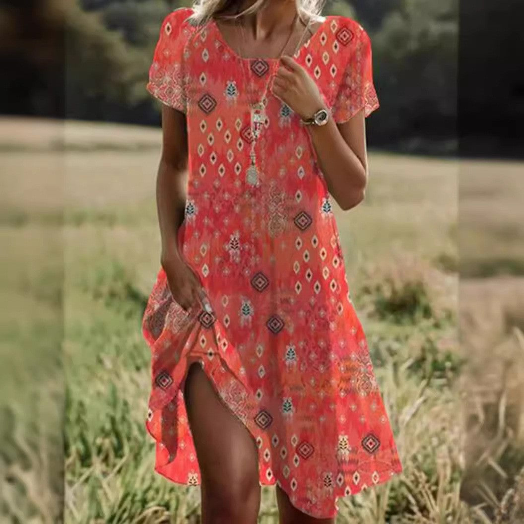 FLOWING MIDI DRESS FOR WOMEN