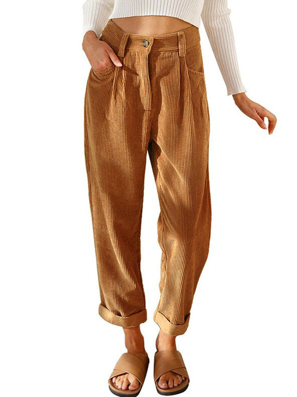 CORDUROY TROUSERS FOR WOMEN