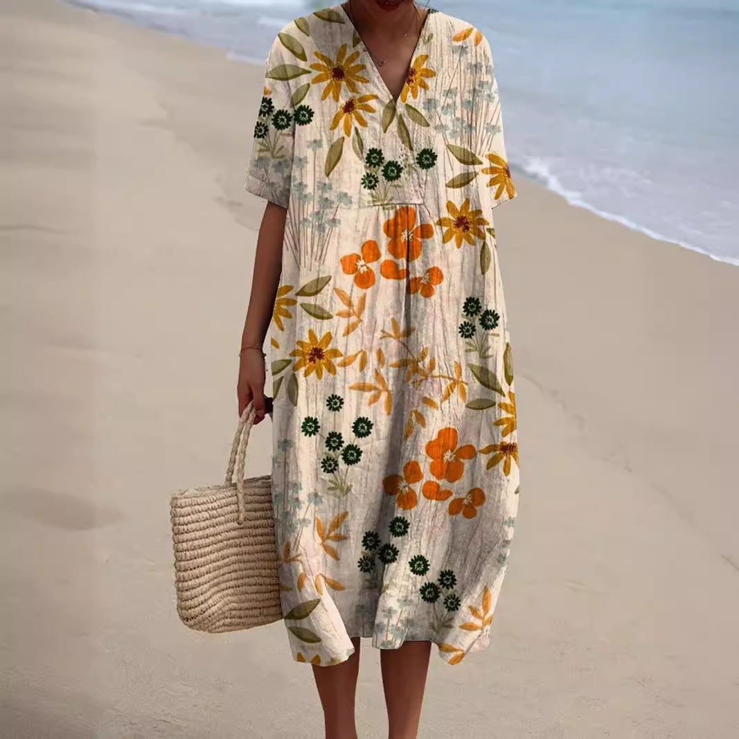 FLORAL SUMMER DRESS FOR WOMEN