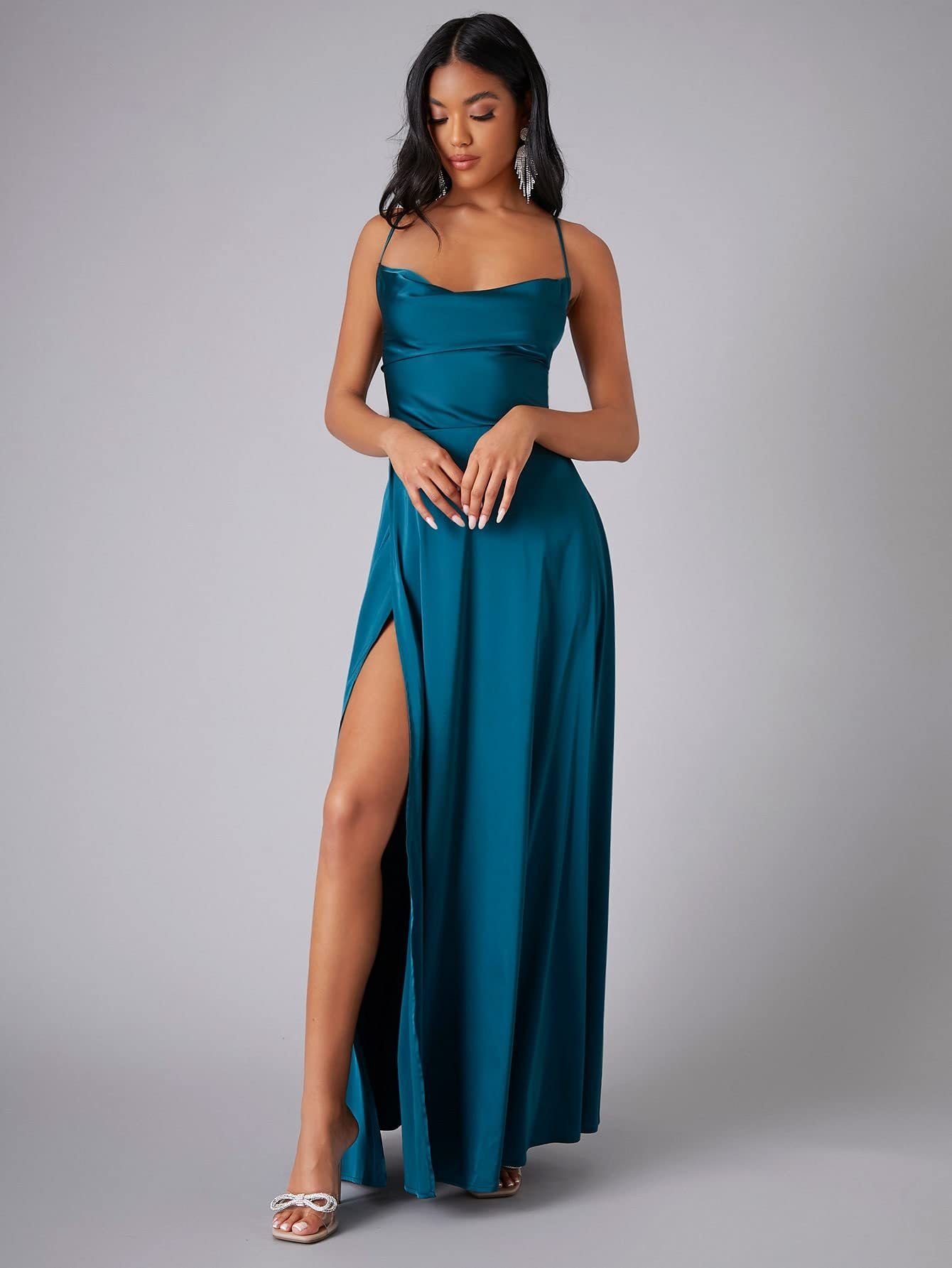SILK BLEND MAXI DRESS FOR WOMEN