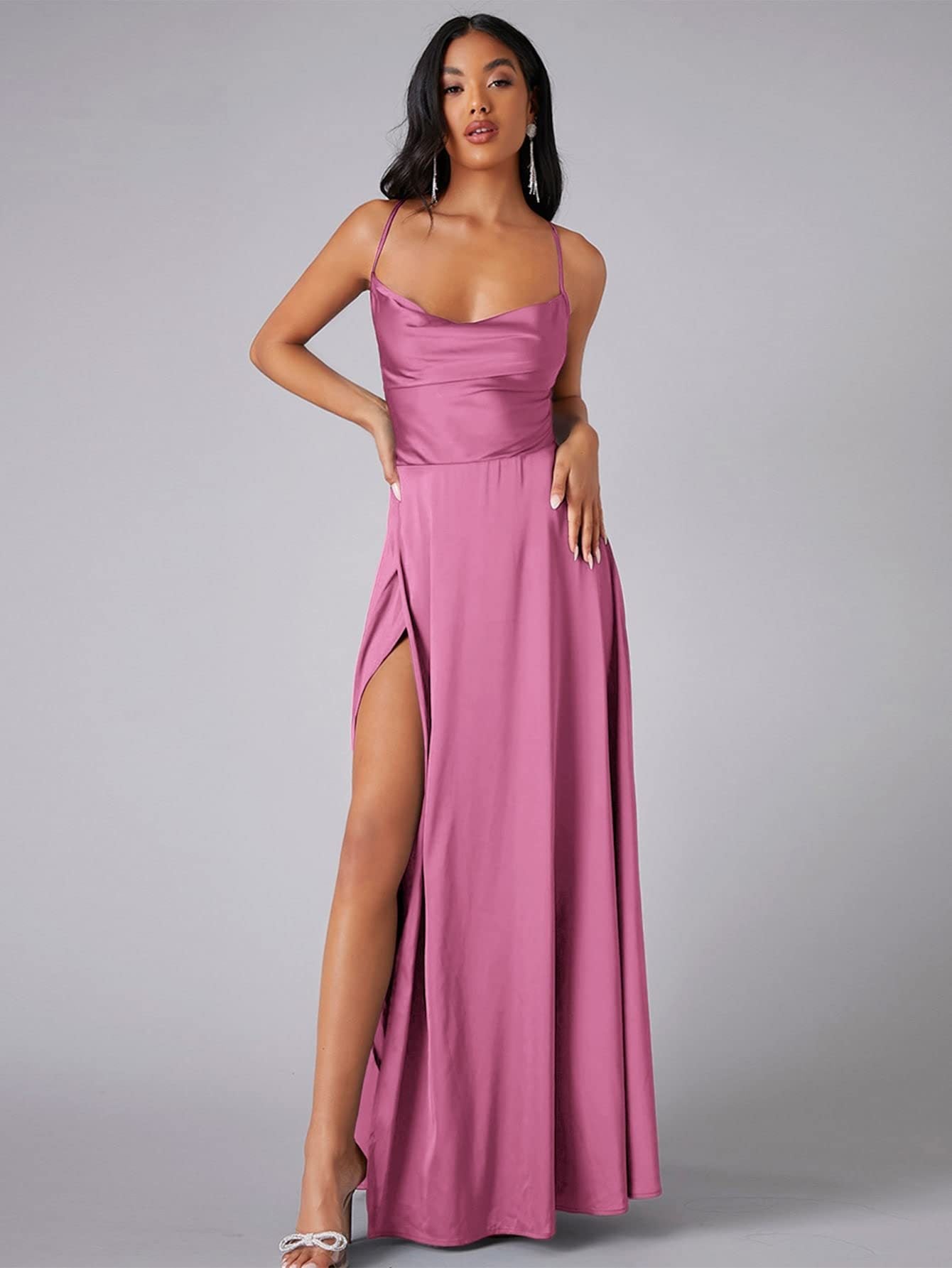 SILK BLEND MAXI DRESS FOR WOMEN