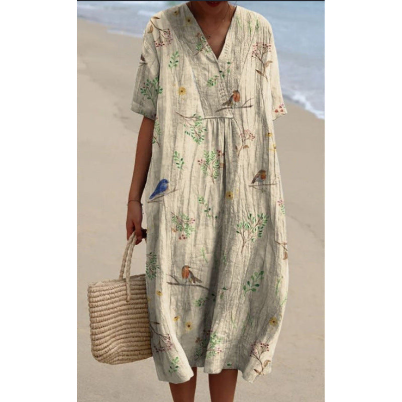 FLORAL SUMMER DRESS FOR WOMEN