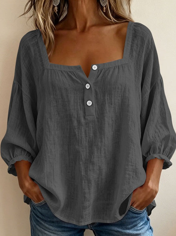 SQUARE NECK BLOUSE FOR WOMEN