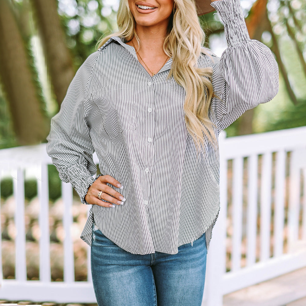 RELAXED BUTTON SHIRT FOR WOMEN