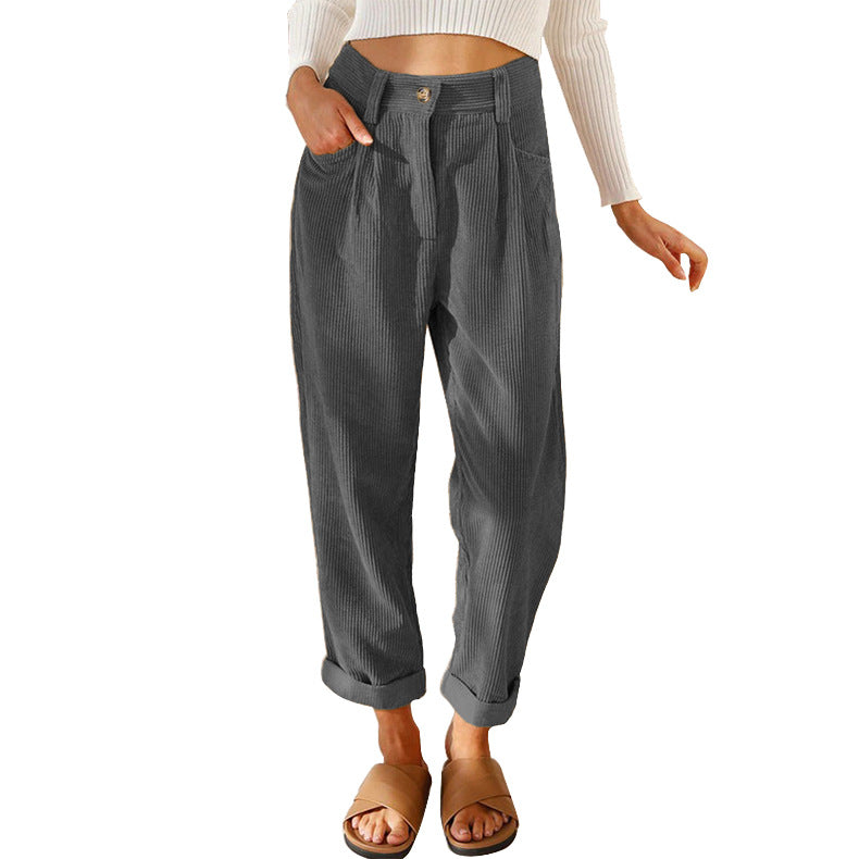 CORDUROY TROUSERS FOR WOMEN
