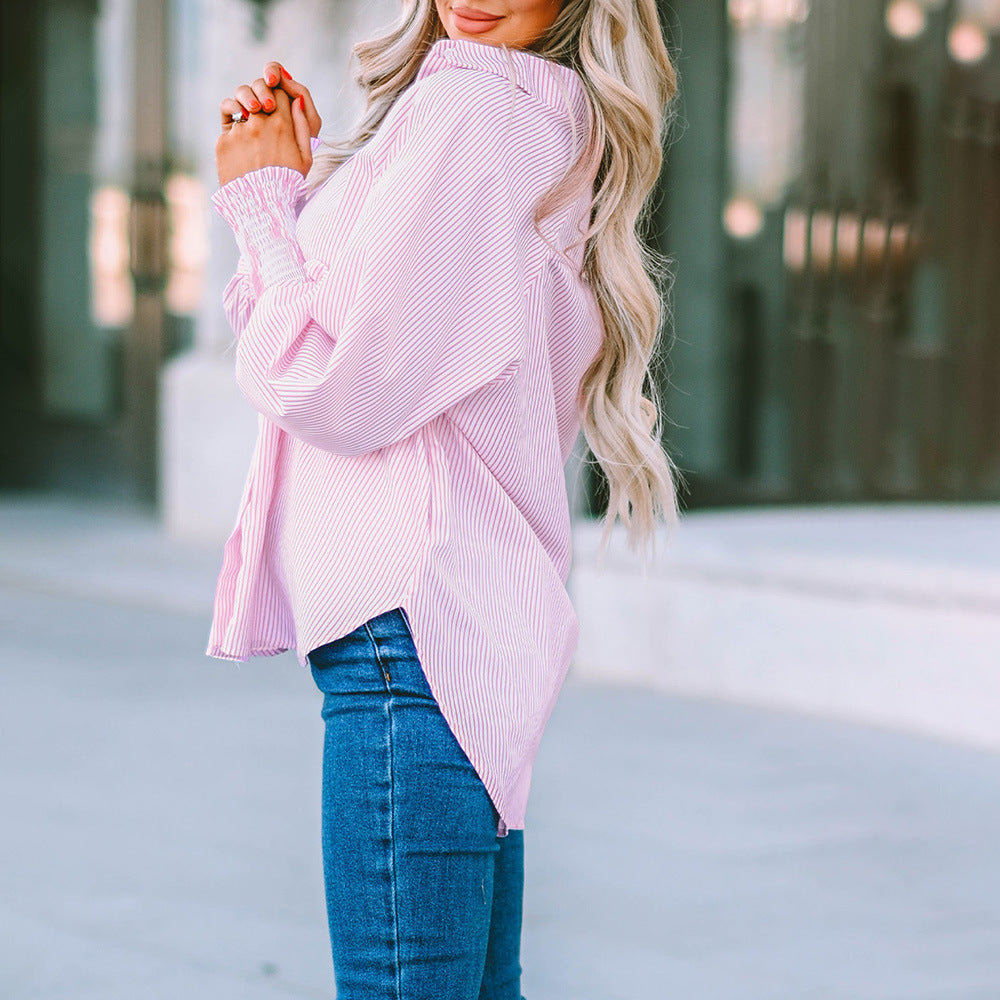 RELAXED BUTTON SHIRT FOR WOMEN