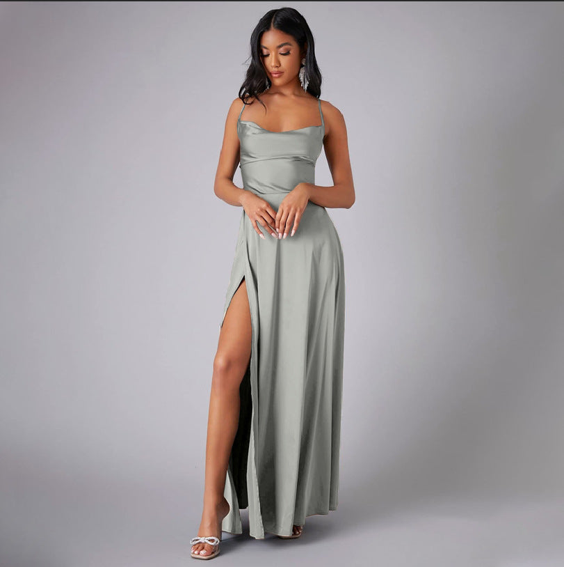 SILK BLEND MAXI DRESS FOR WOMEN