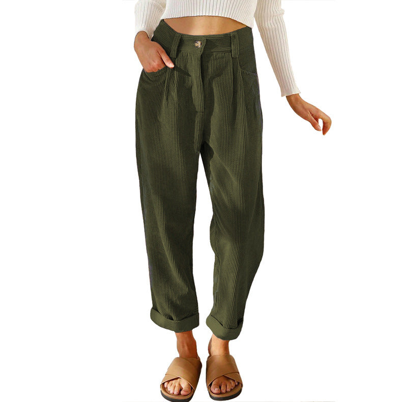 CORDUROY TROUSERS FOR WOMEN