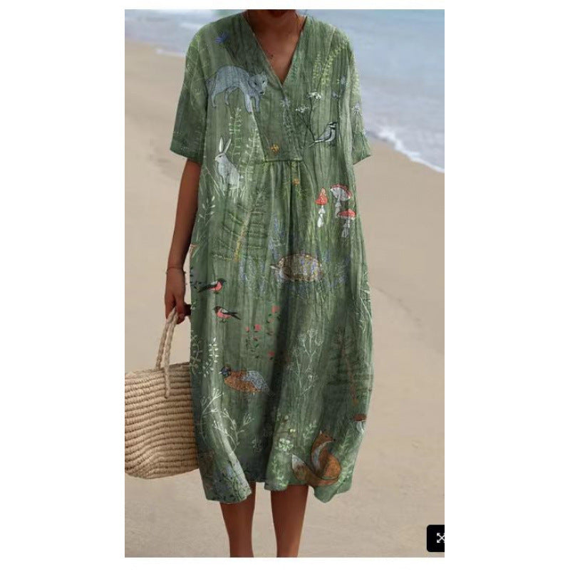 FLORAL SUMMER DRESS FOR WOMEN