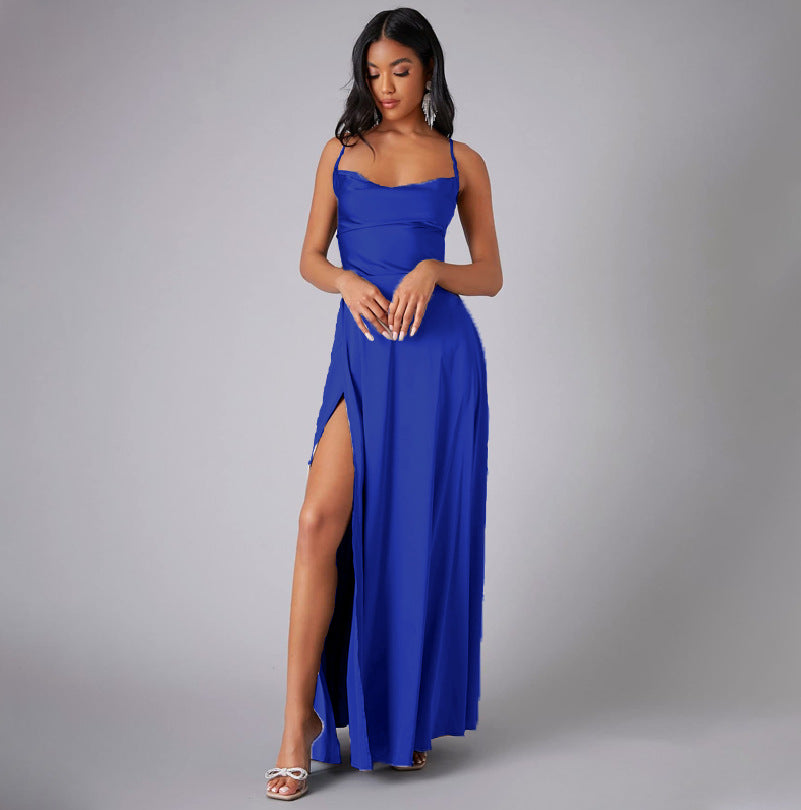 SILK BLEND MAXI DRESS FOR WOMEN