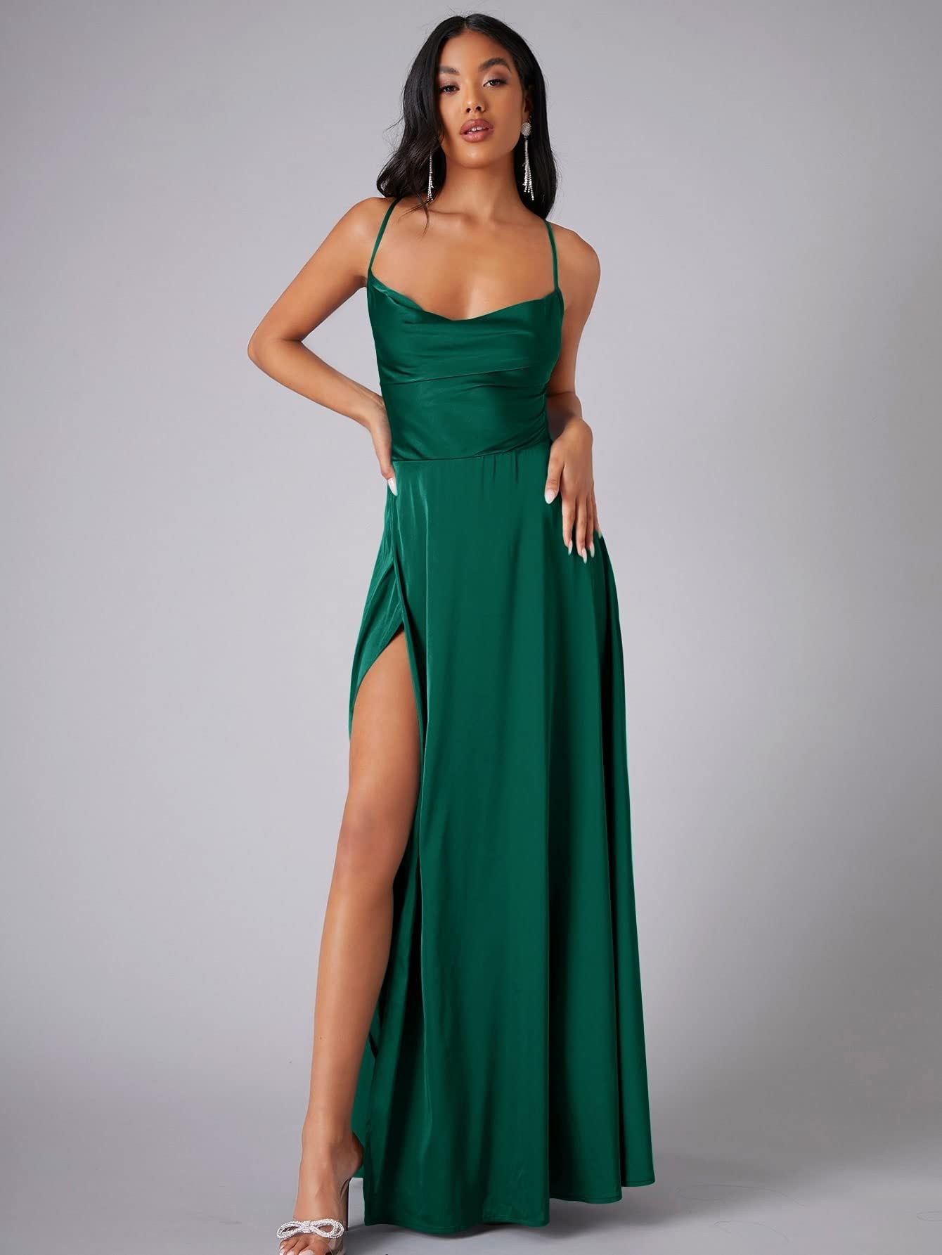 SILK BLEND MAXI DRESS FOR WOMEN