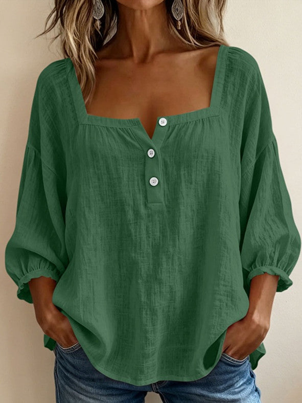 SQUARE NECK BLOUSE FOR WOMEN