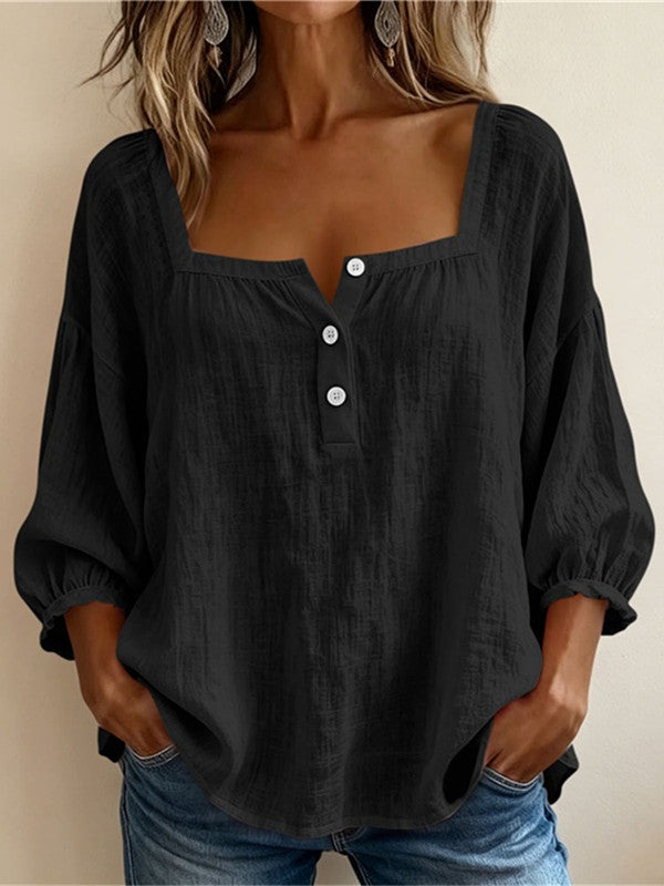SQUARE NECK BLOUSE FOR WOMEN