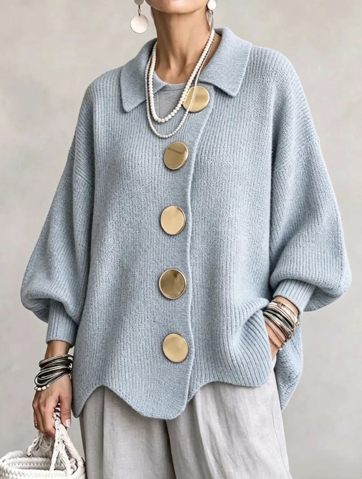 OVERSIZED LONG CARDIGAN FOR WOMEN