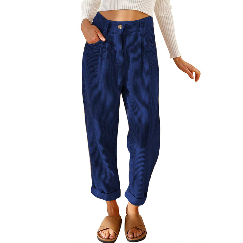 CORDUROY TROUSERS FOR WOMEN