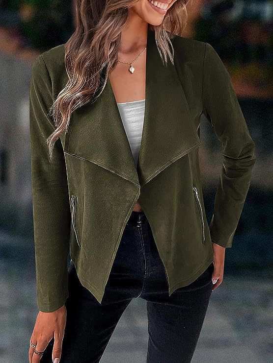 DRAPED BLAZER JACKET FOR WOMEN