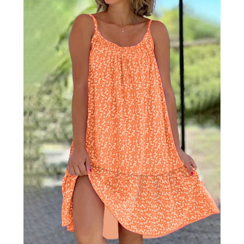 LINEN BLEND WRAP DRESS FOR WOMEN