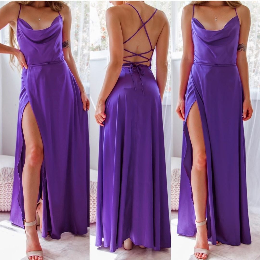 SILK BLEND MAXI DRESS FOR WOMEN