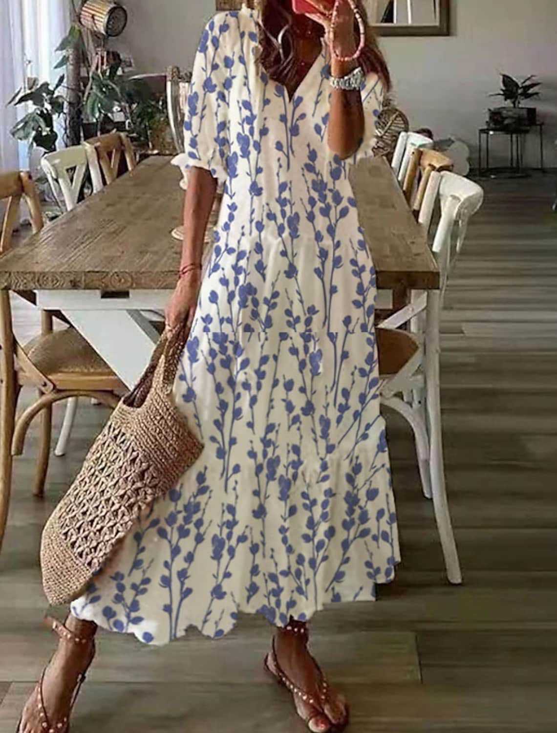 ELEGANT MAXI SUMMER DRESS FOR WOMEN