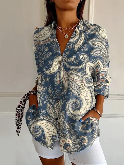 FLORAL PRINT BLOUSE FOR WOMEN