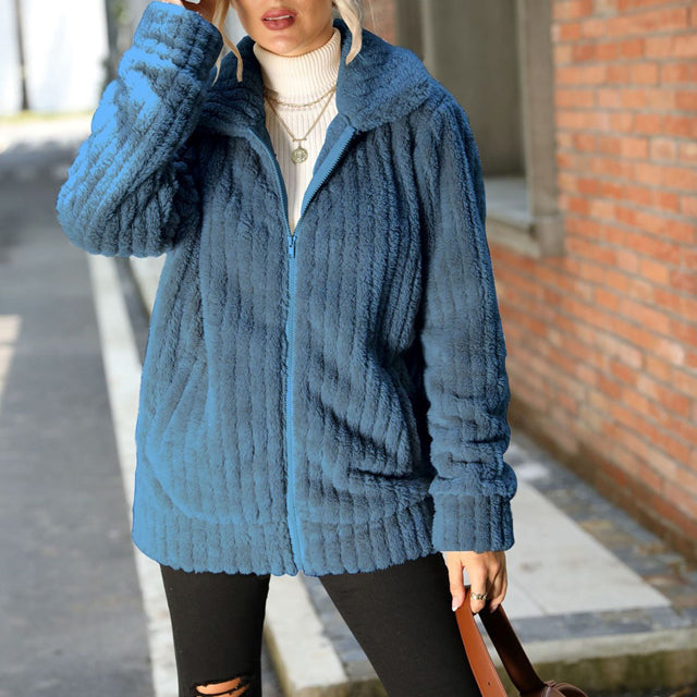 PLUSH COAT FOR WOMEN