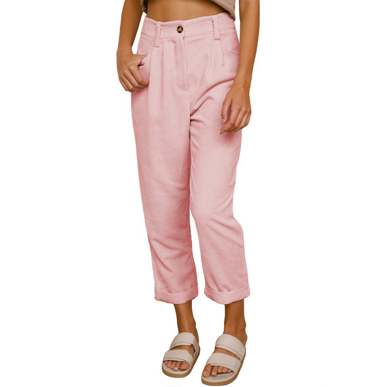 CORDUROY TROUSERS FOR WOMEN