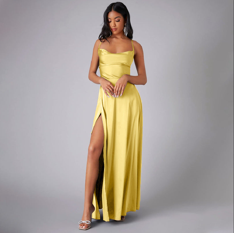 SILK BLEND MAXI DRESS FOR WOMEN