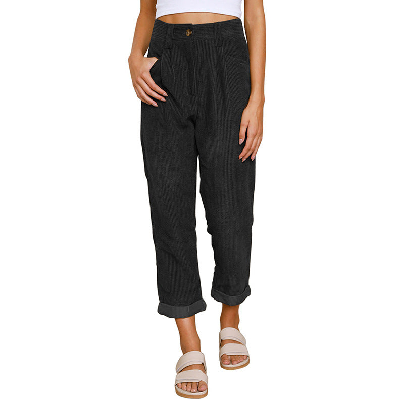 CORDUROY TROUSERS FOR WOMEN