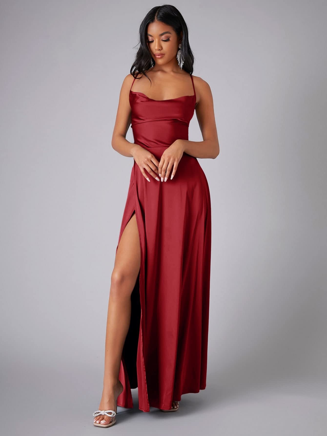 SILK BLEND MAXI DRESS FOR WOMEN