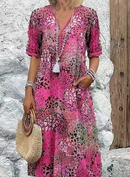 FLOWING SUMMER DRESS FOR WOMEN
