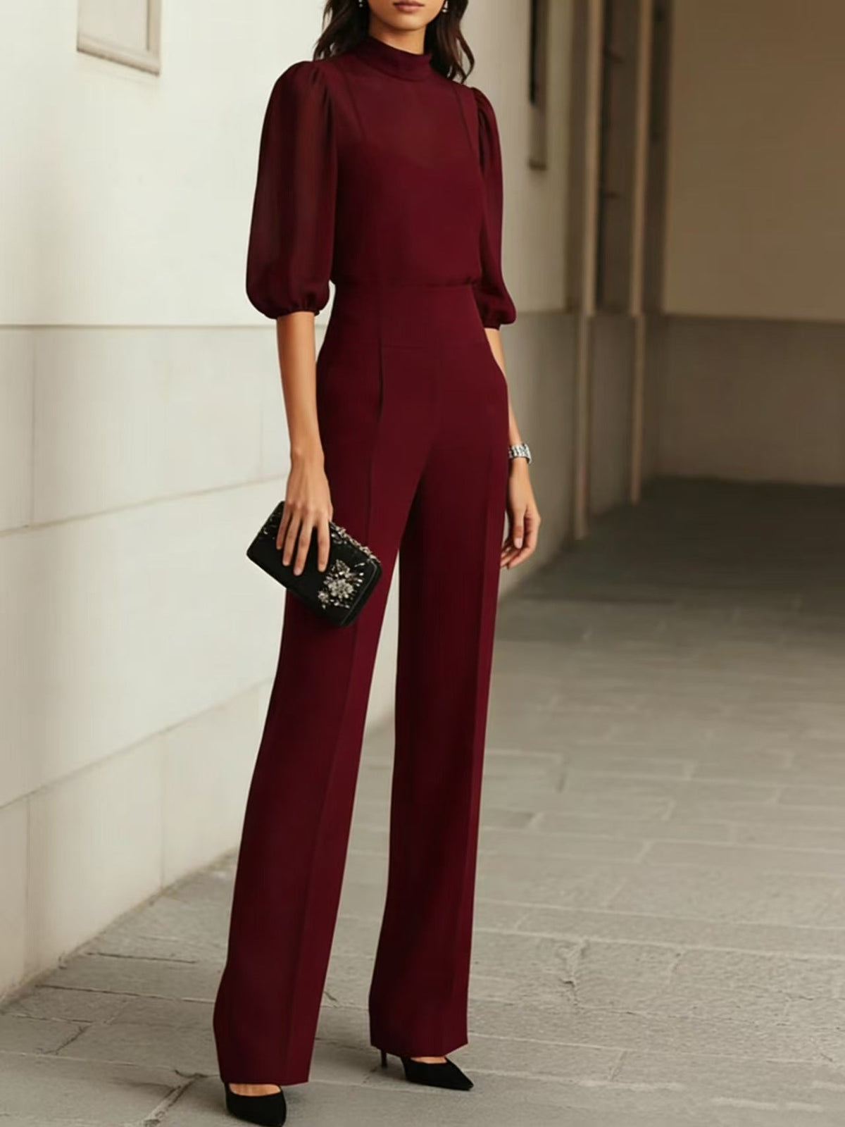 FLOWING THREE-PIECE SET FOR WOMEN