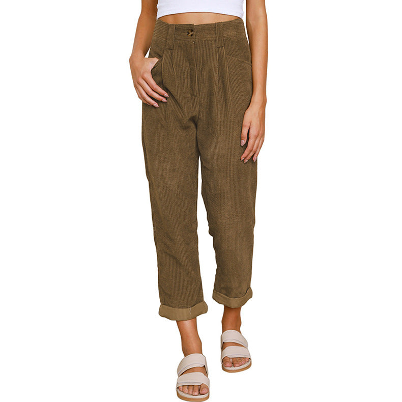 CORDUROY TROUSERS FOR WOMEN