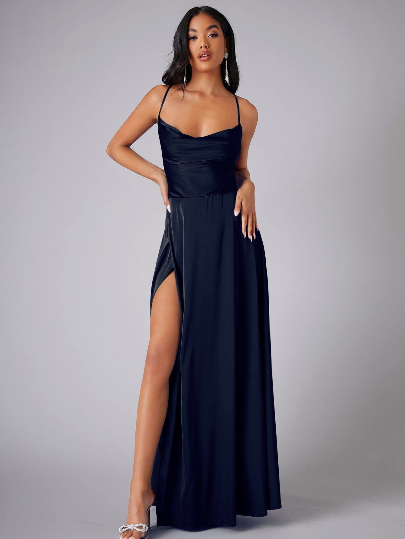 SILK BLEND MAXI DRESS FOR WOMEN