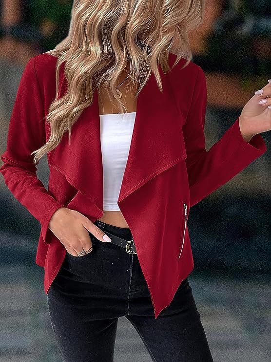 DRAPED BLAZER JACKET FOR WOMEN